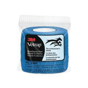 3M Vetrap 1404B Bandaging Tape, 5 yd L, 2 in W, Blue - 2