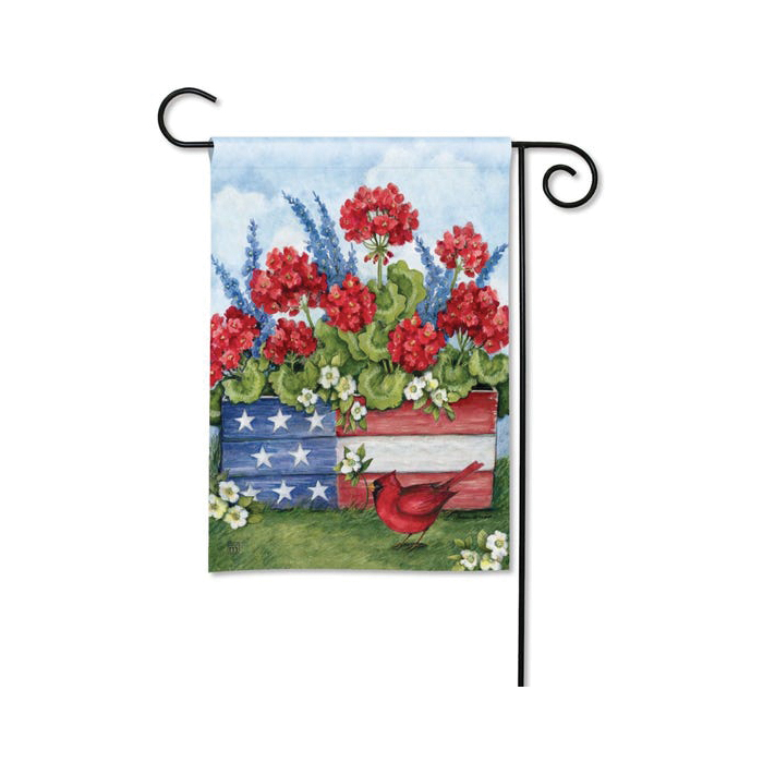 Studio M 33098 Garden Flag, 18 in L, 12-1/2 in W, Patriot