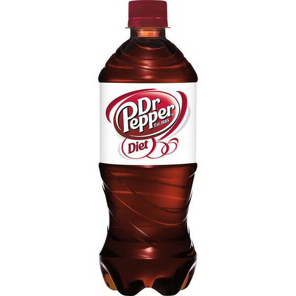 Dr Pepper 19519 Diet Soft Drink, 20 oz Bottle