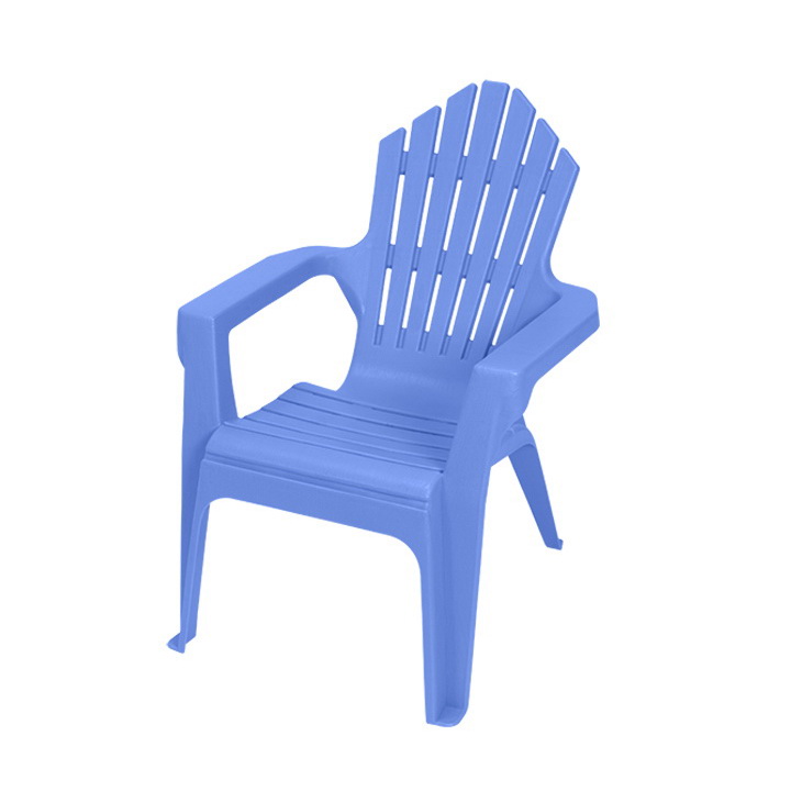 Kiddie Adirondack 11126-20PDQ Adirondack Chair, Resin Seat, Resin Frame, Purple Iris Frame