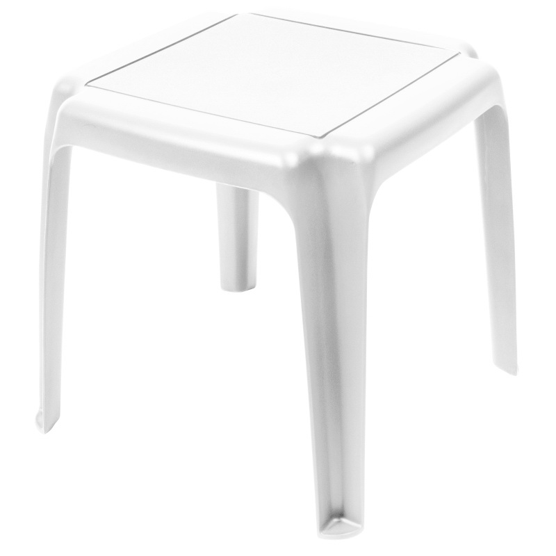 14553-40 Side Table, Resin Table, White Table