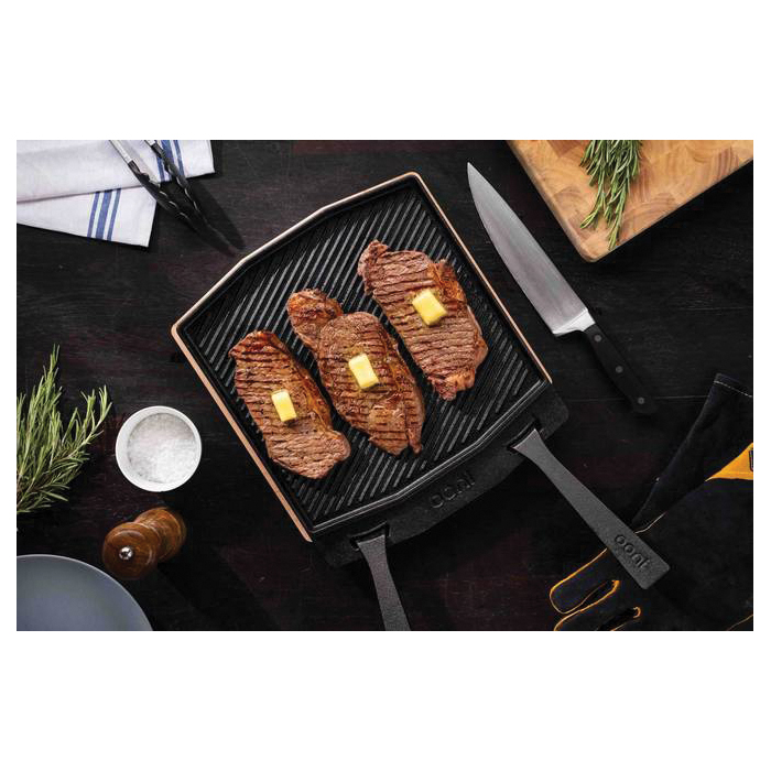 Ooni Cast Iron Grill Oven Plate with Removable Handle and Beech Serving  Board in the Grill Cookware department at