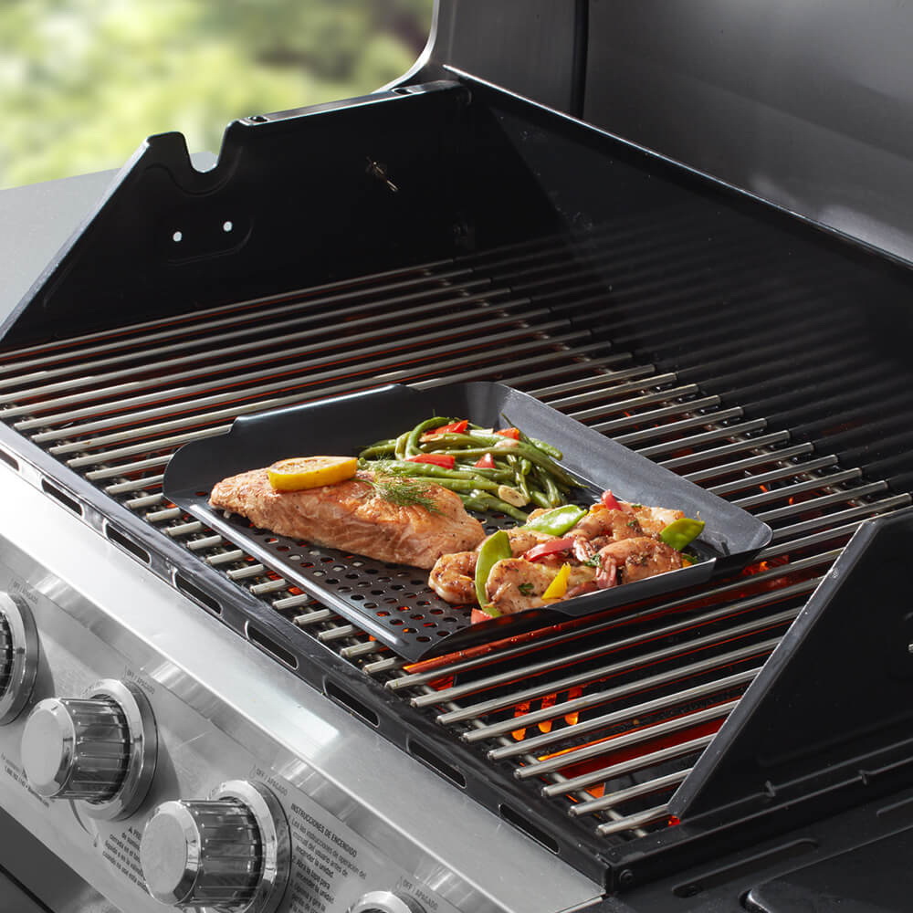 Mr. BAR-B-Q 06779Y Deep Grill Topper, Steel - 2