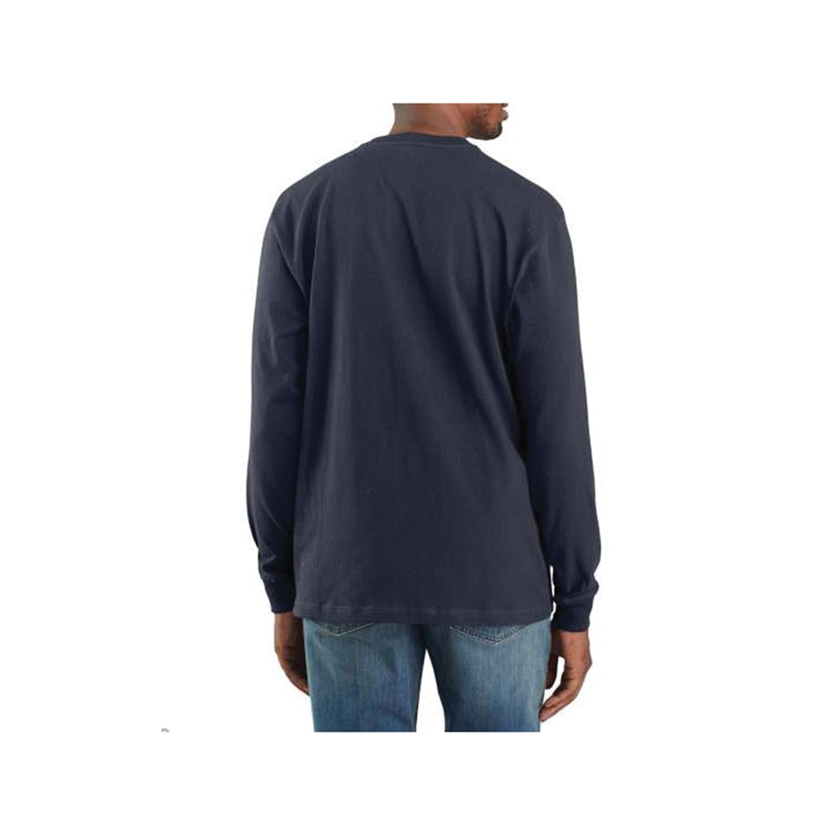Carhartt K231-H53-XL-R T-Shirt, XL, Fits to Chest Size: 46 to 48 in, Scout Blue Heather, Cotton/Polyester, Long Sleeve - 2