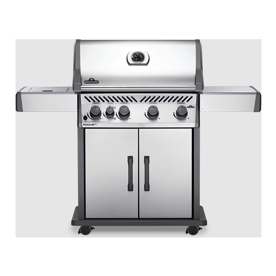 Napoleon Rogue XT RXT525SIBPSS-1 Gas Grill with Infrared Side Burner, 57,000 Btu, Propane, 5-Burners - 1