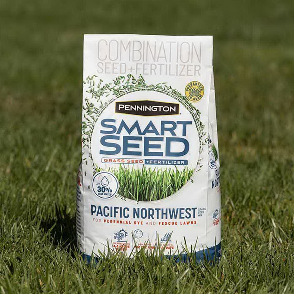 Grass Seed and Fertilizer Mix, Pennington, Pacific Northwest, 3 lb Bag - 2
