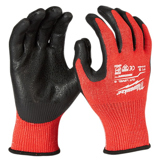 48228934-2XL Coated Gloves, 2XL, 8.01 to 8.21 in L, Elasticated Knit Cuff, Nitrile Coating, 1/PK