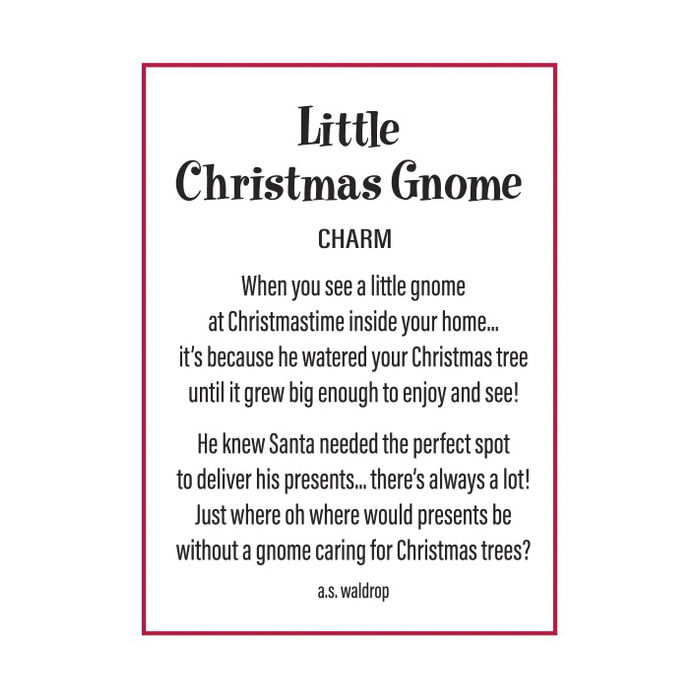 Ganz EX25643 Christmas Figurine, 2-1/4 in H, Gnome Charms, Multi-Color - 3