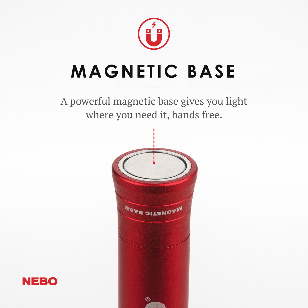 Nebo BIG Larry 2 Series NEB-WLT-0001 Bright Flashlight and Work Light, AA Battery, Storm Gray