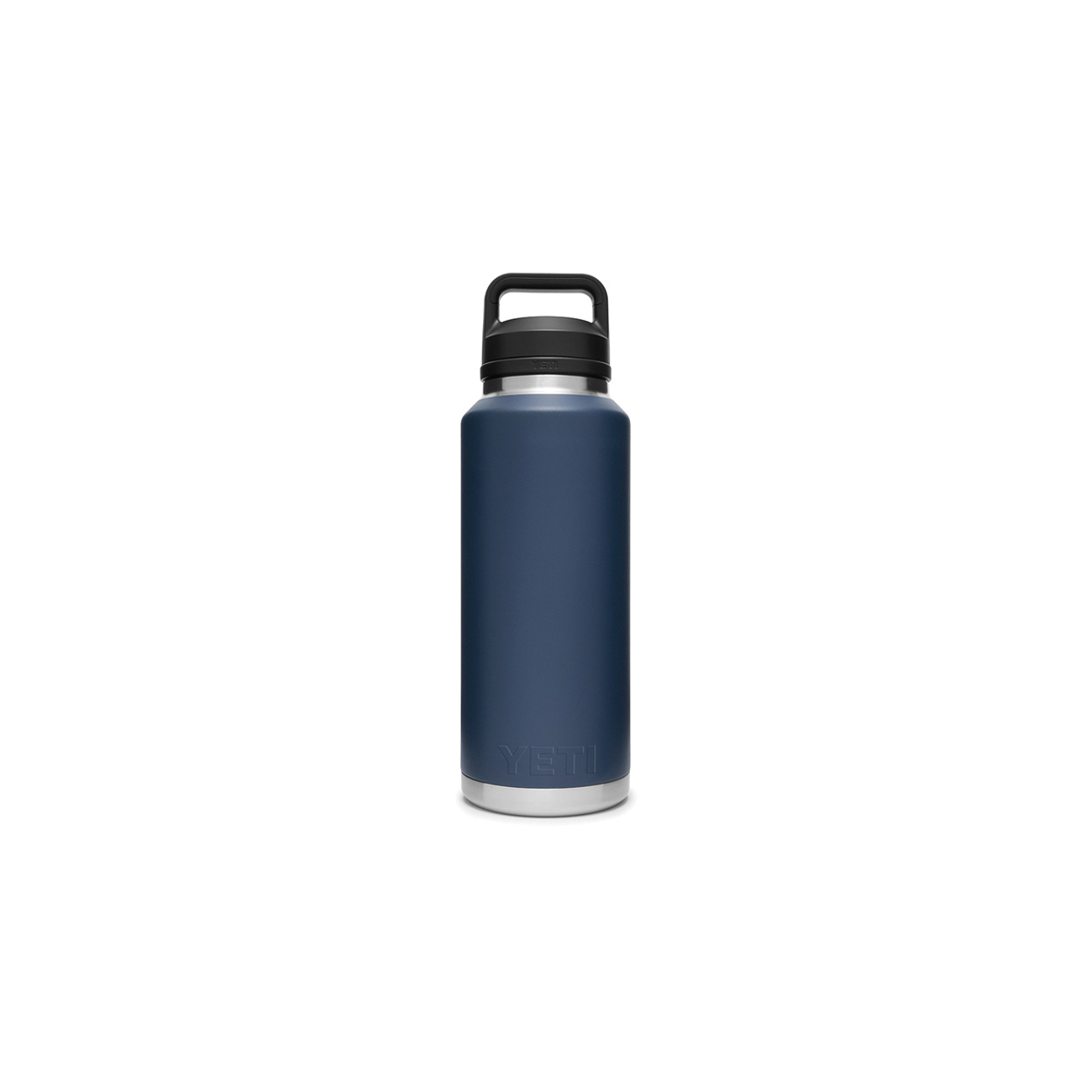 Rambler Water Bottle with Chug Cap, Yeti, 46 oz, Stainless Steel, Navy - 2