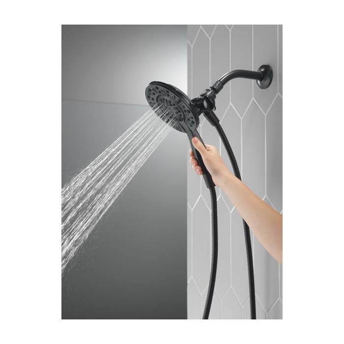 In2Ition 2-in-1 Shower, Delta, 4-Spray Function, Matte Black - 3