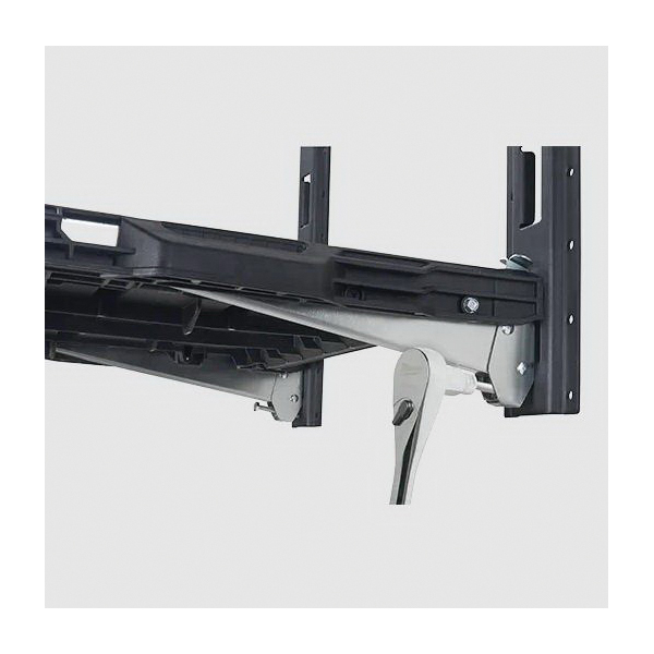 Milwaukee 48-22-8482 Vertical E-Track, 3-1/2 in W, Steel, Powder-Coated - 3