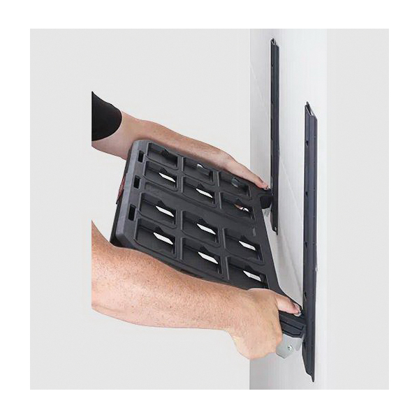 Milwaukee 48-22-8482 Vertical E-Track, 3-1/2 in W, Steel, Powder-Coated - 4