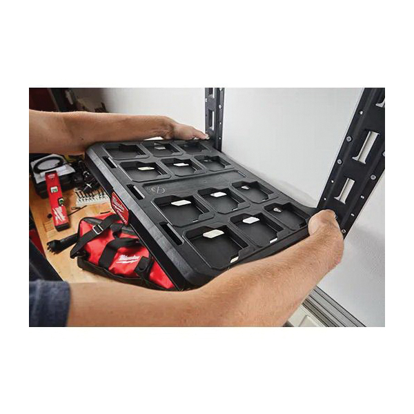 Milwaukee 48-22-8482 Vertical E-Track, 3-1/2 in W, Steel, Powder-Coated - 5