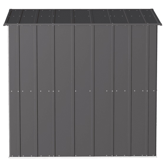 Arrow Classic Storage Shed, Arrow Storage Products, 118 cu-ft Capacity, 76-1/2 in W x 47 in D x 70-3/4 in H, Steel Charcoal - 5