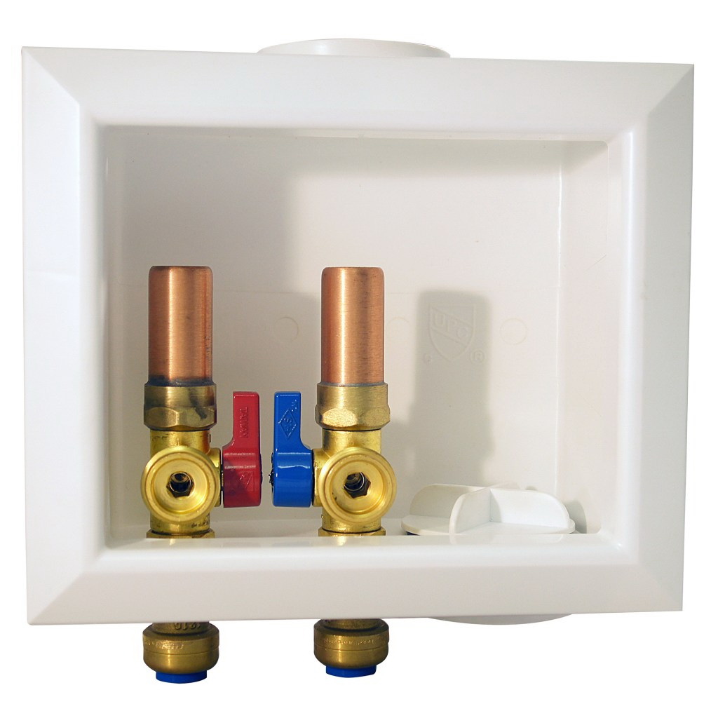 Valves Tectite FSBBOXWMWH Outlet Box, 1/2 x 1/4 in Connection, Brass