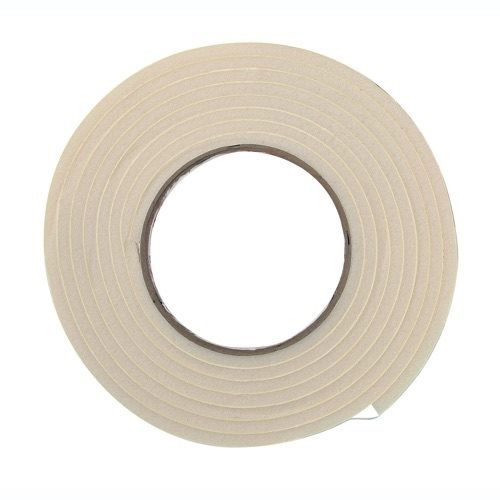 Frost King R538WH Self-Stick Tape, 3/8 in W, 10 ft L, 5/16 in Thick, Foam/Rubber, White