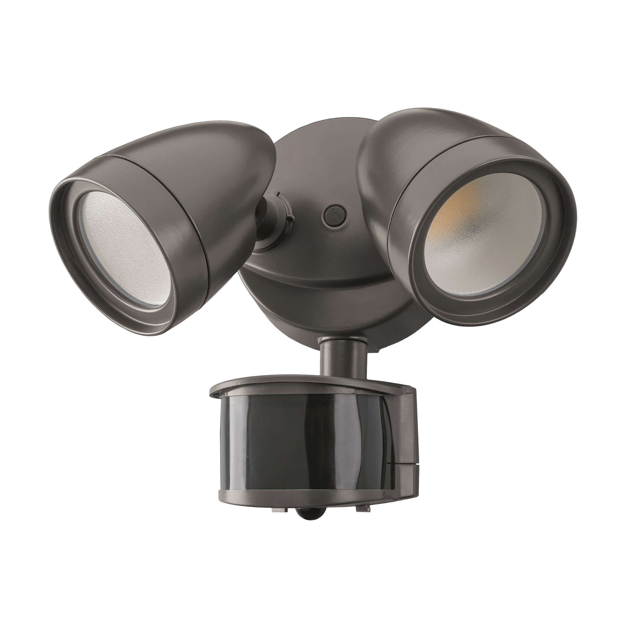 ETI SC-2HD-2400LM-8-CP3-SV-BZ Security Light, 120 VAC, 7, 14 W, 2-Lamp, LED Lamp, 600 to 1200 Lumens