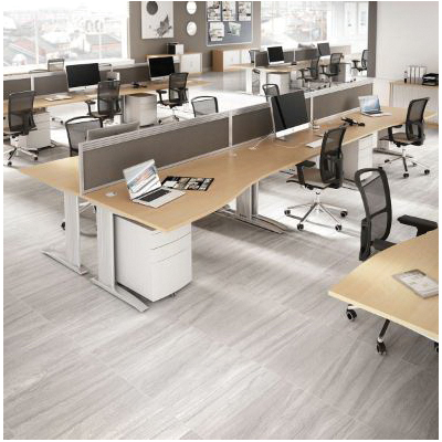 Linden Point Porcelain Tile, Daltile, 12 in W x 24 in L, Bianco - 2