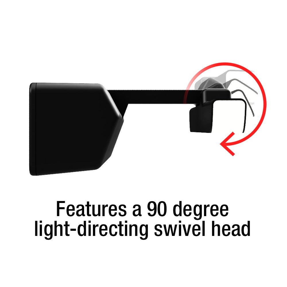 Wall Sconce, Westek, Swivel, Integrated LED, 8 in W, Black - 3