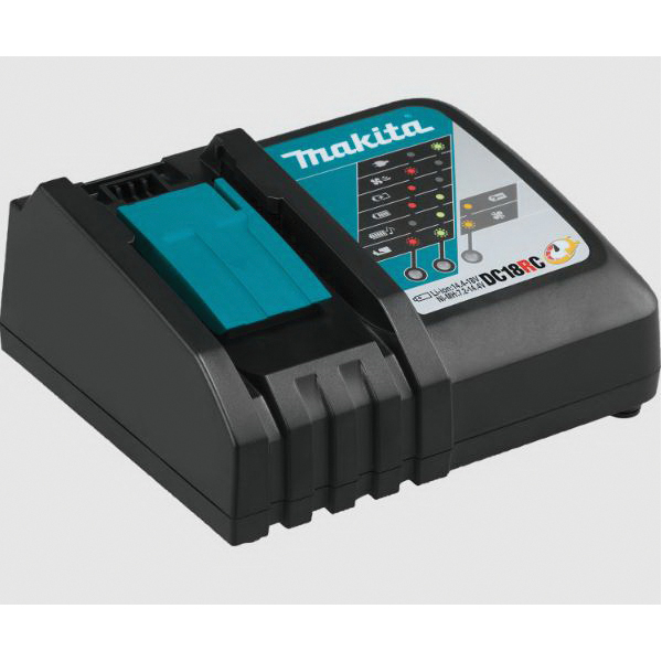 Makita BL1850BDC2 Battery and Rapid Optimum Charger Starter Pack, 18 V Battery, 5 Ah, 45 min Charging