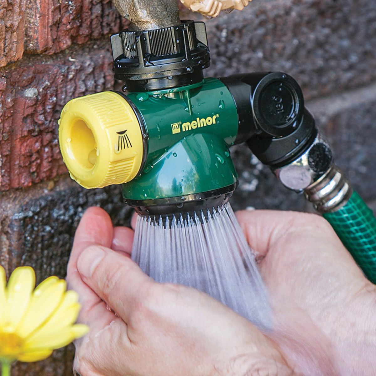 Hose Connection Hub, Melnor, 1-Port/Way, Plastic Body - 2