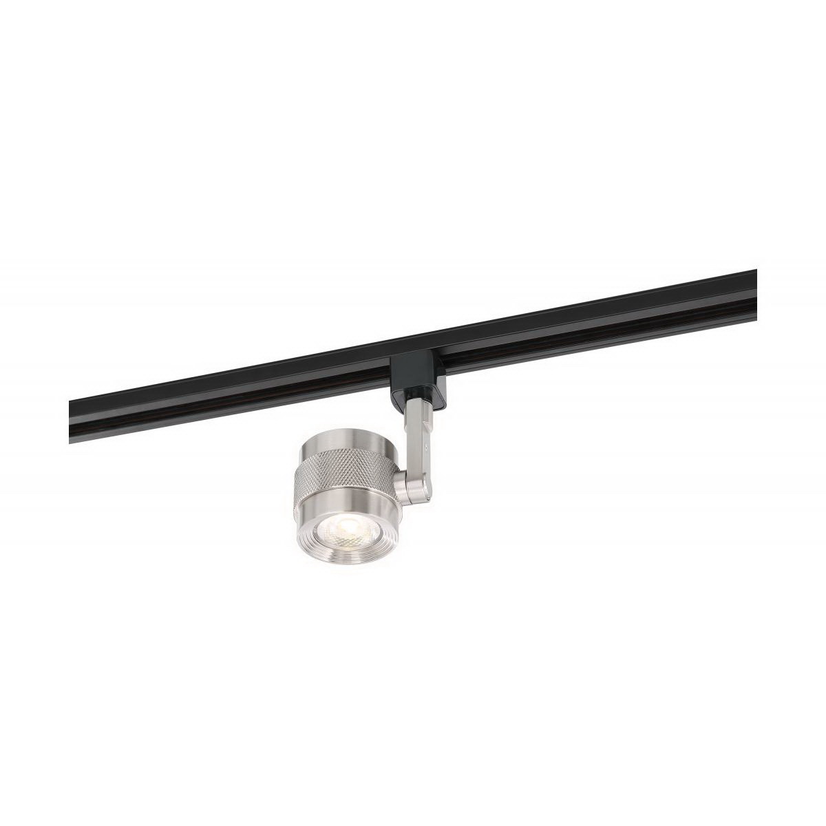12 Watt Piston Head LED Track Lighting Head, Nuvo Lighting, 1020 Lumen, 3000 Kelvin, Brushed Nickel - 2