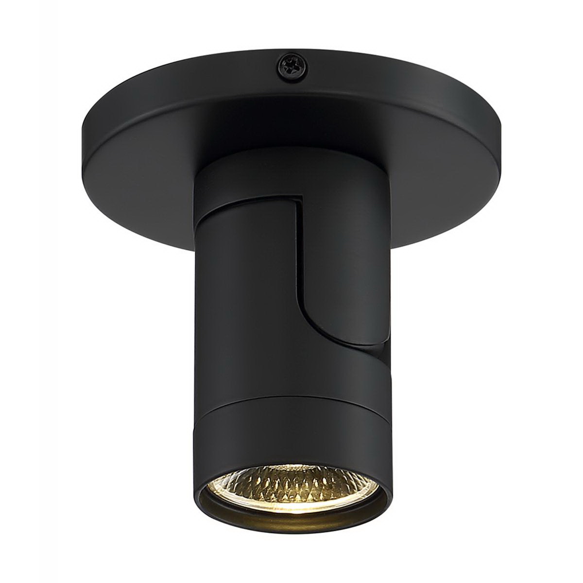 Barrel Monopoint LED Track Lighting Spot Light, Satco, 1000 Lumen, 3000 Kelvin, Black - 3
