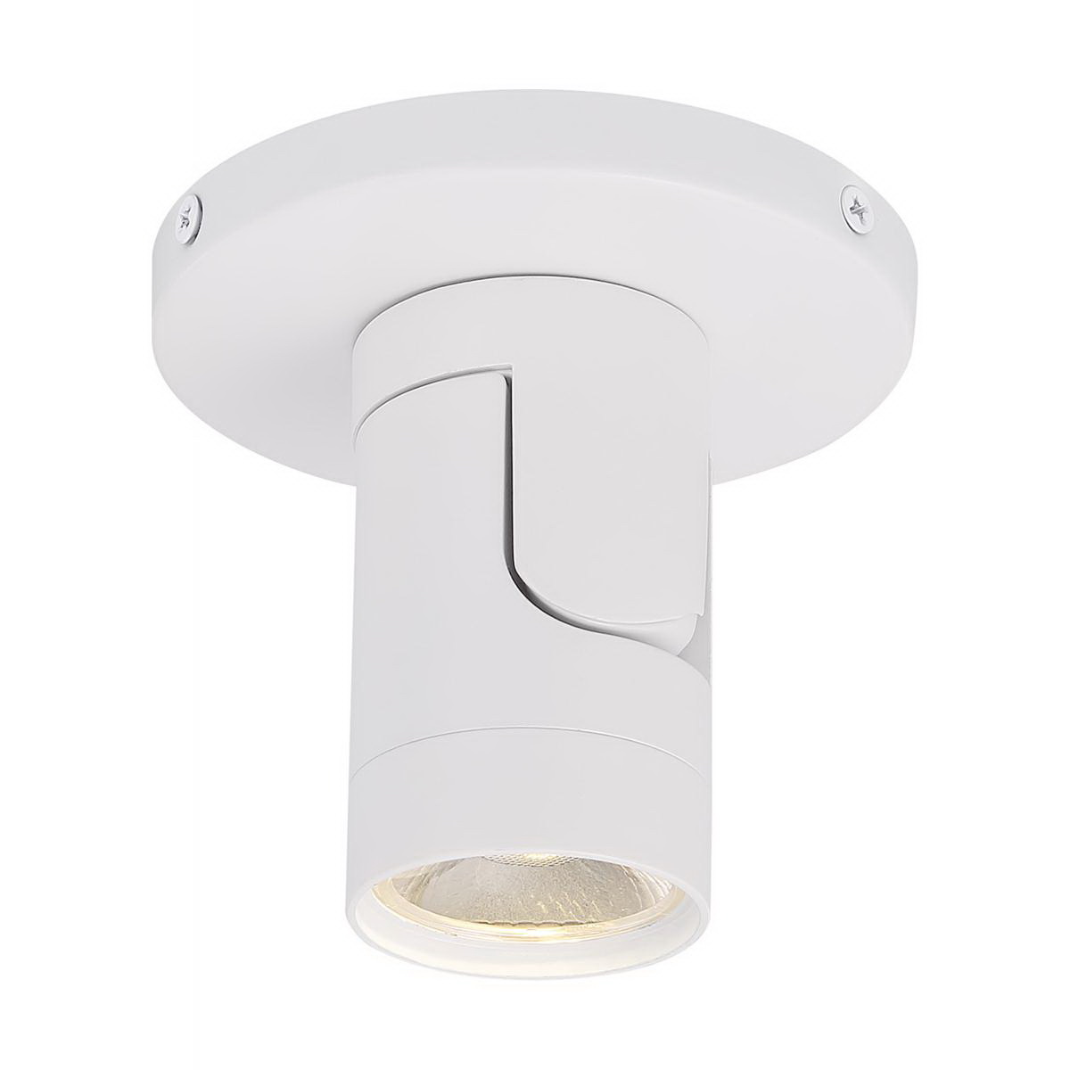 12 Watt Barrel Monopoint LED Track Spot Light, Satco, 1000 Lumens, 3000 Kelvin, White - 3
