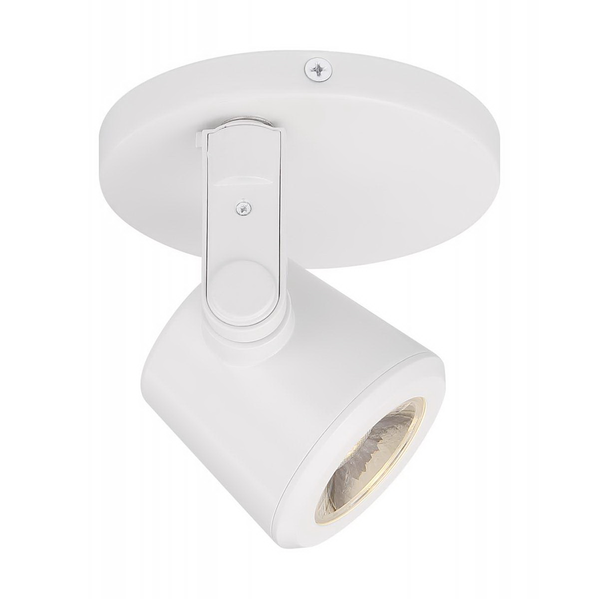 LED Track Spot Light, Satco, 12 Watt Taper Back Monopoint, 1000 Lumen, 3000 Kelvin, White - 3