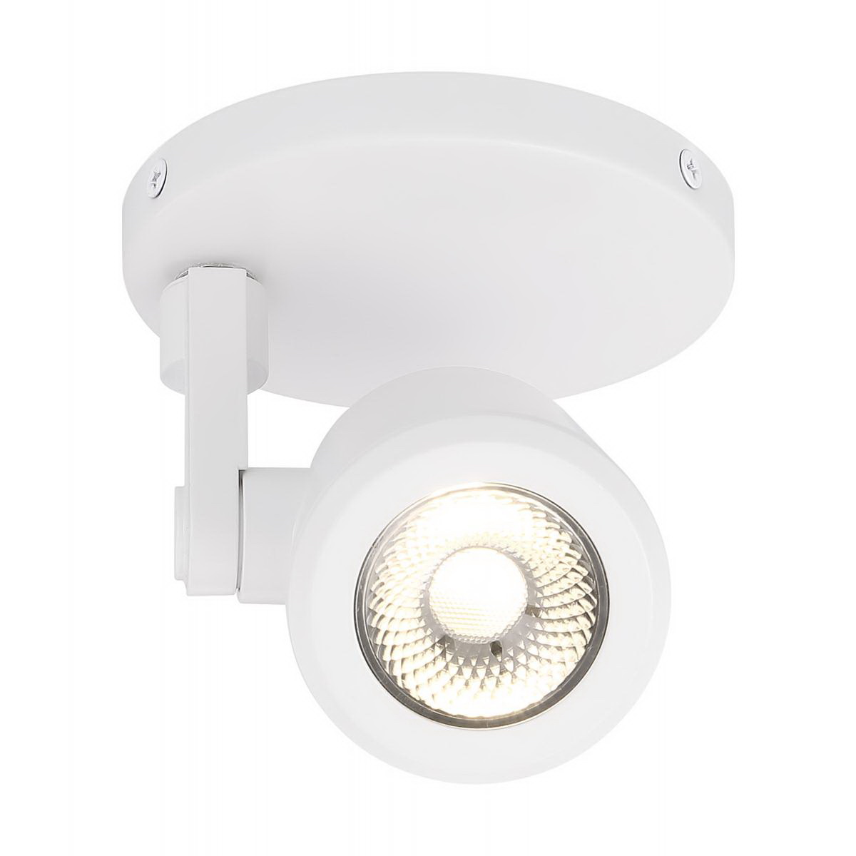 LED Track Spot Light, Satco, 12 Watt Taper Back Monopoint, 1000 Lumen, 3000 Kelvin, White - 4