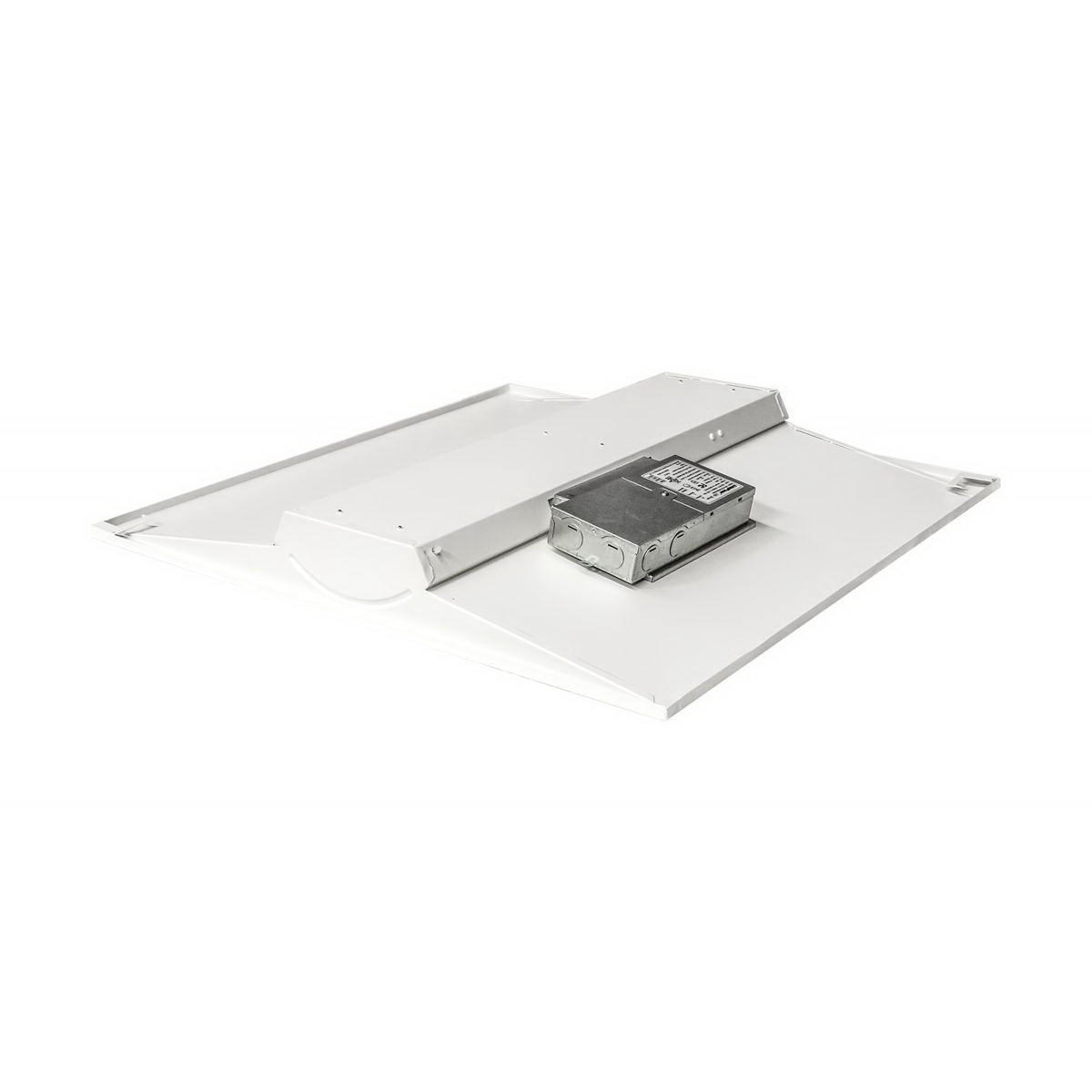 2 Ft x 2 Ft Single Basket Troffer, Satco, 3300 to 4400 Lumens, White Fixture - 2