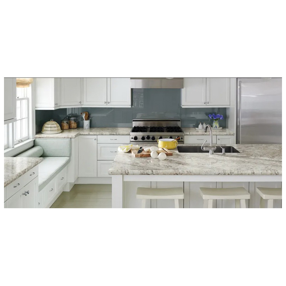 Vanity Laminate Countertop, Wilsonart, 6 ft W x 22 in W, Straight, Spring Carnival Design, Mirage - 2