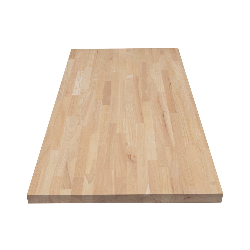 VT Industries CenterPointe Series RW25122CP Butcher Block, 122 in L, 25 in D, 1-1/2 in Thick, Hevea Wood, Brown