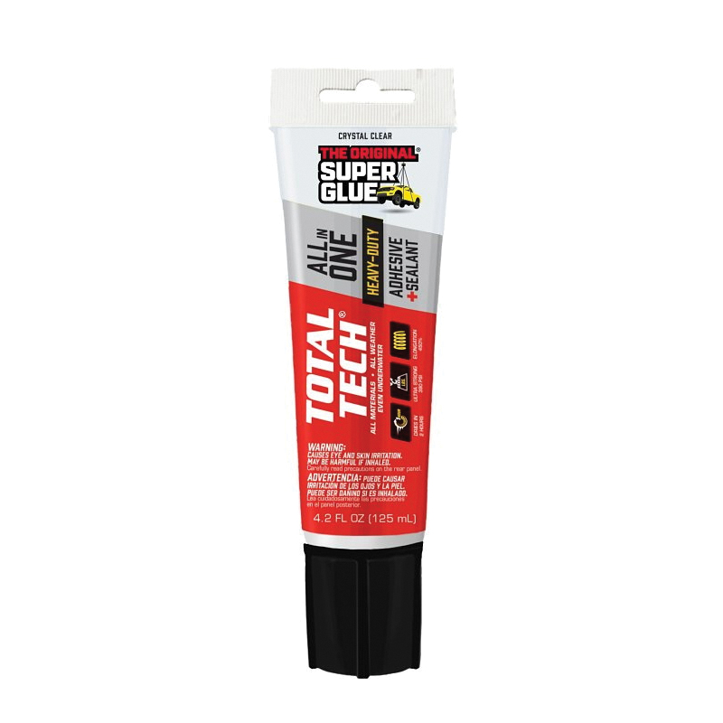 Total Tech 11711004 Construction Adhesive Sealant, Colorless/Transparent, 4.2 oz, Tube