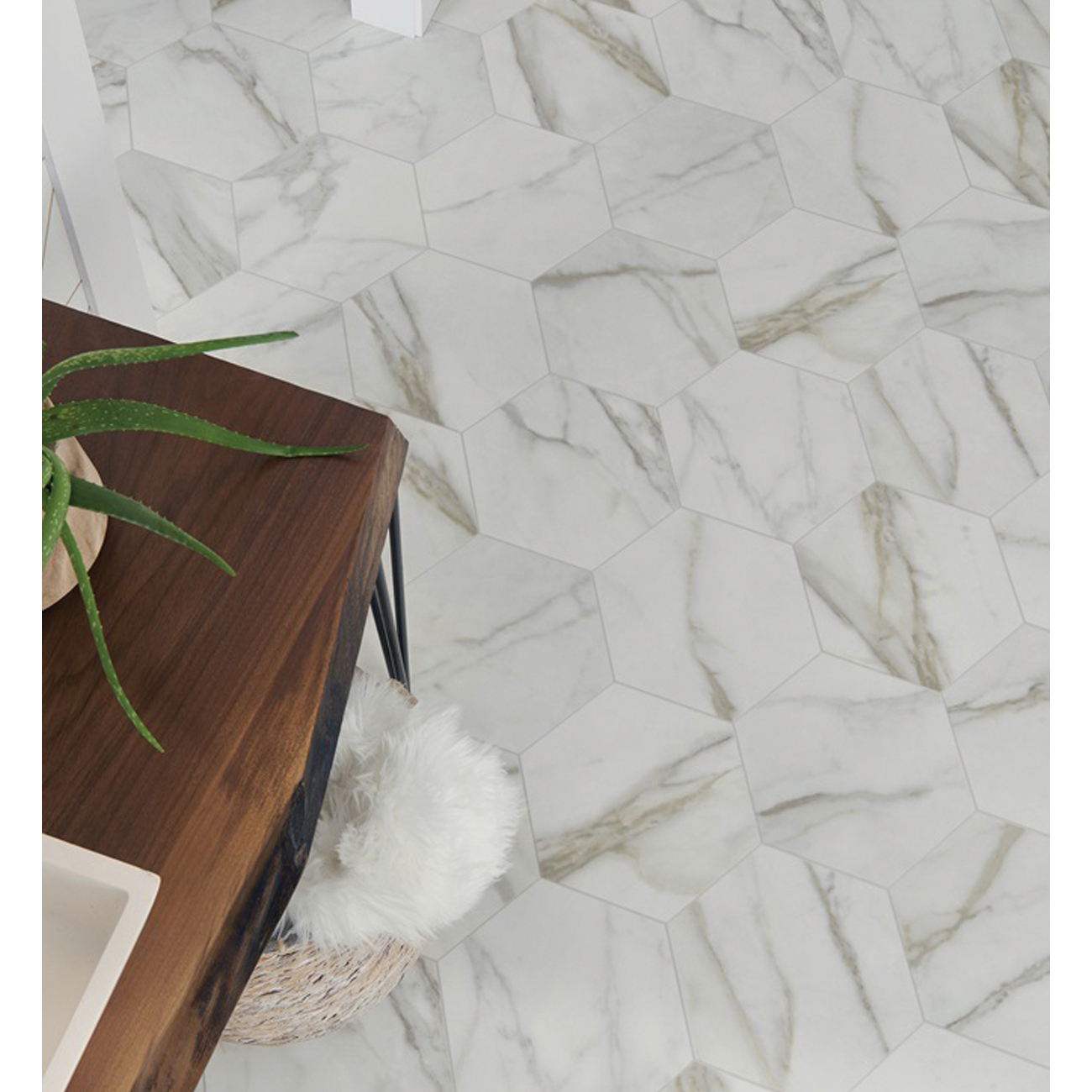 Vinyl Flooring Sheet, Mannington Mills Inc, Mannington Carrara, Carrara Pearl, 6 ft W x Cut to Length - 3