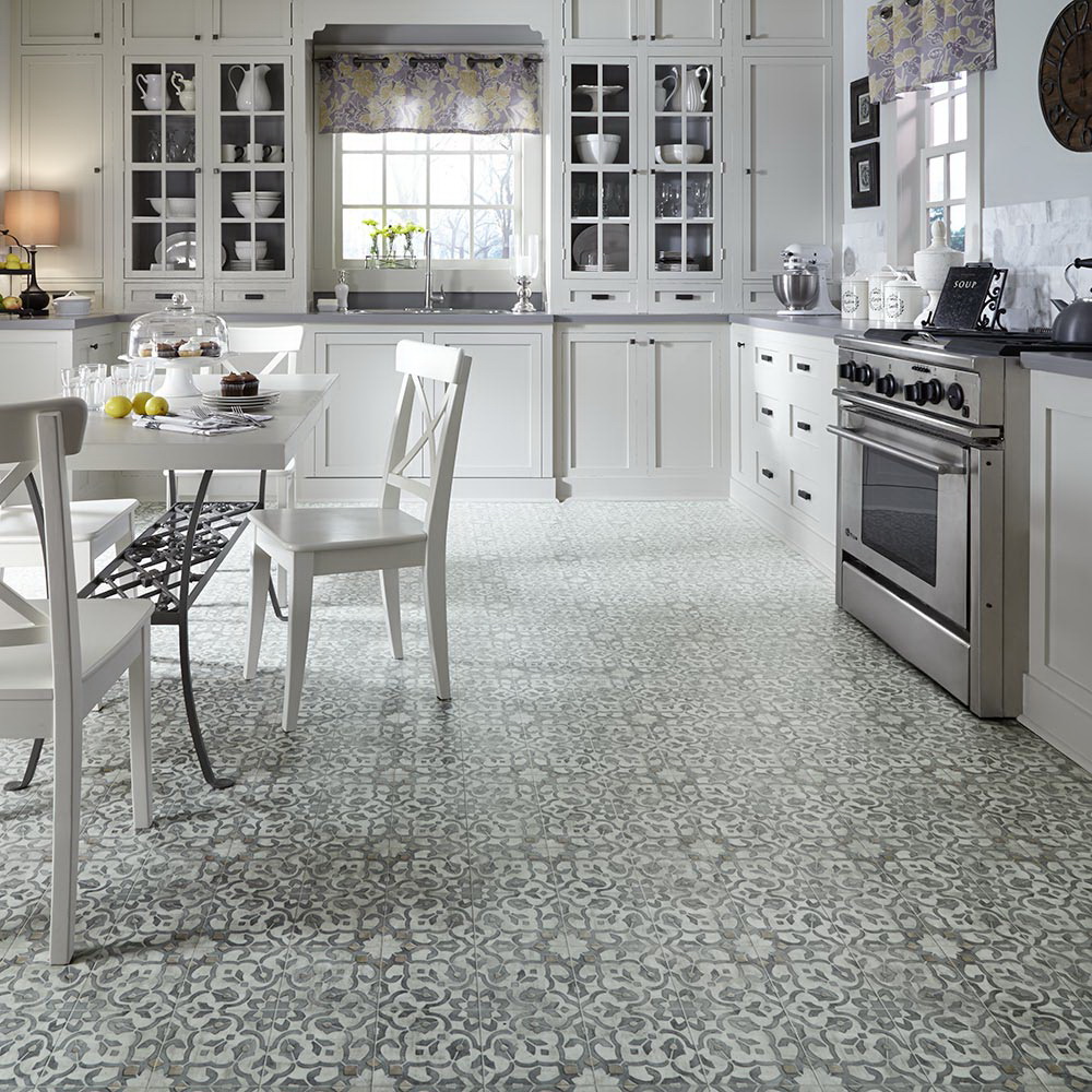 Mannington Vinyl Flooring Sheet, Mannington Mills Inc, 12 ft W x Cut to Length, Iron - 2