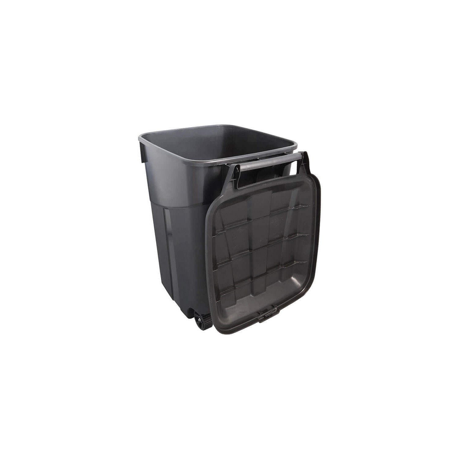 United Solutions TI0073 Wheeled Trash Can, 45 gal Capacity, Lid