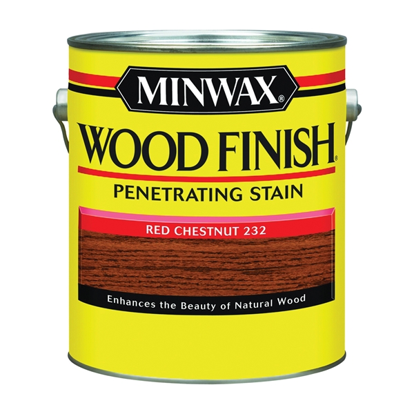 Minwax 710460000 Wood Stain, Oil Base, Red Chestnut, Liquid, 1 gal