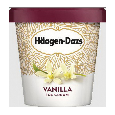 Haagen-Dazs 261100 Ice Cream, Vanilla Flavor, 14 fl-oz Tu...