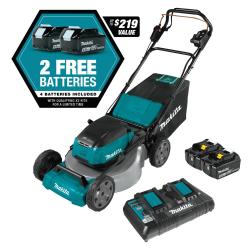 XML08PT1 Brushless Commercial Lawn Mower Kit, Battery Included, 5 Ah, 18 V, Lithium-Ion, 21 in W Cutting
