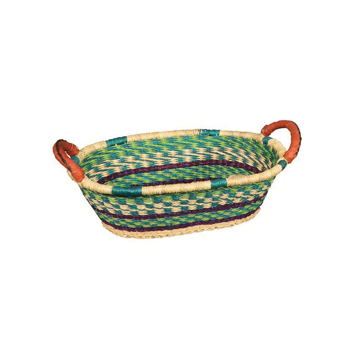 AFRICAN MARKET BASKET G-147A Bread Basket Tote, 16 to 17 in L, 10 to 11 in W - 2