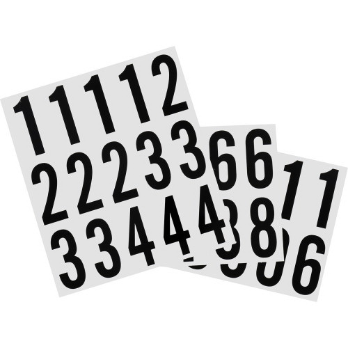 Square-Cut House Number Pack, Hillman, Reflective Mylar, 2 in, 35 PC - 2