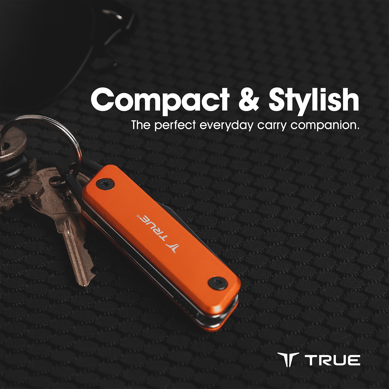 True TRU-KNF-0001 Keychain Knife, 1-1/2 in L Blade, Stainless Steel Blade, Black Handle - 3