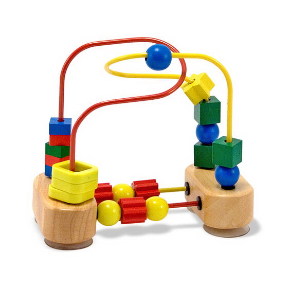 Melissa & Doug 3042 First Bead Maze, 1 year and Up, Plastic/Wood, Multi-Color