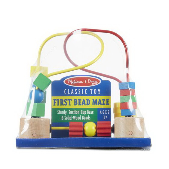 Melissa & Doug 3042 First Bead Maze, 1 year and Up, Plastic/Wood, Multi-Color