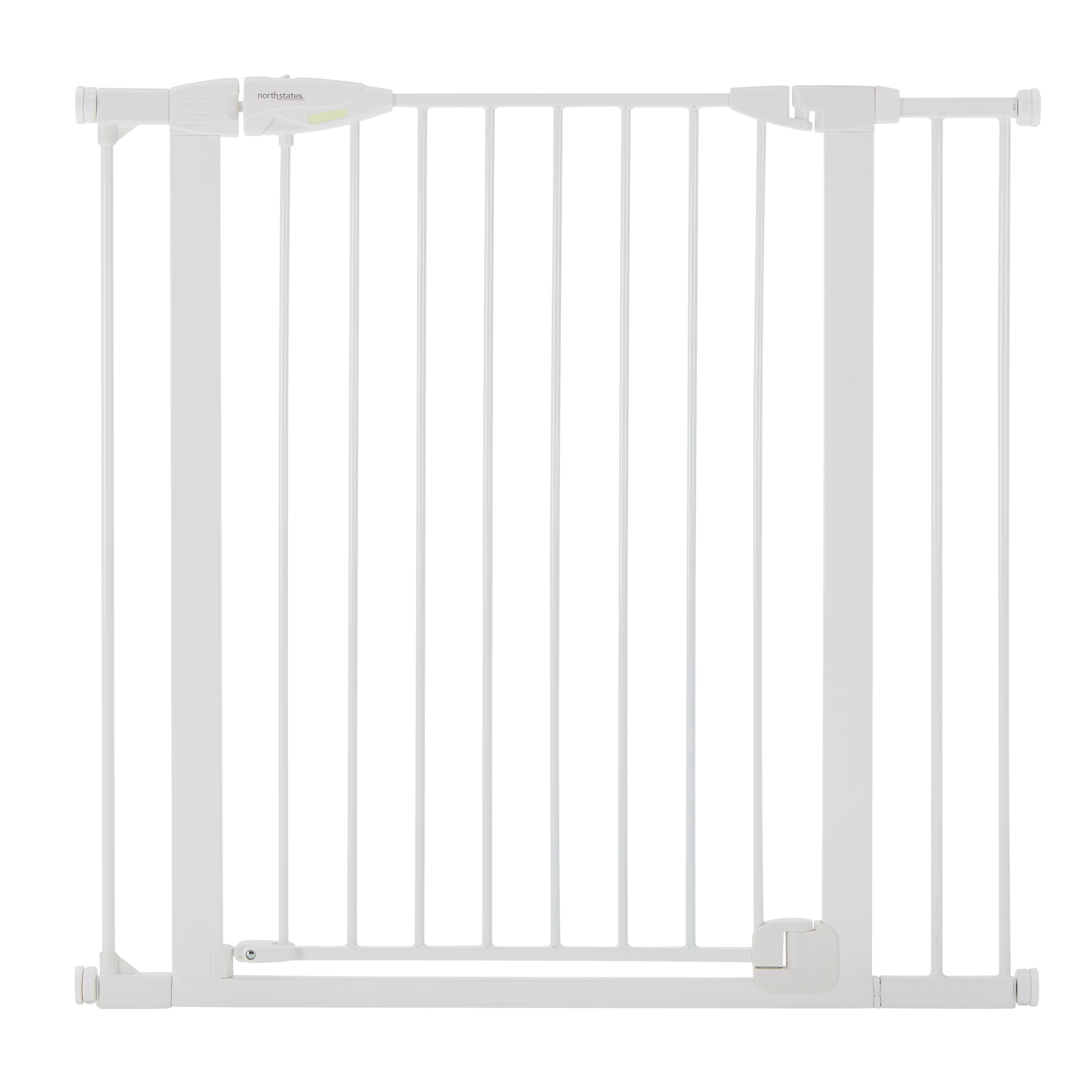 Toddleroo by North States 5337 Auto-Close Gate, Metal, White, 36 in H Dimensions - 2