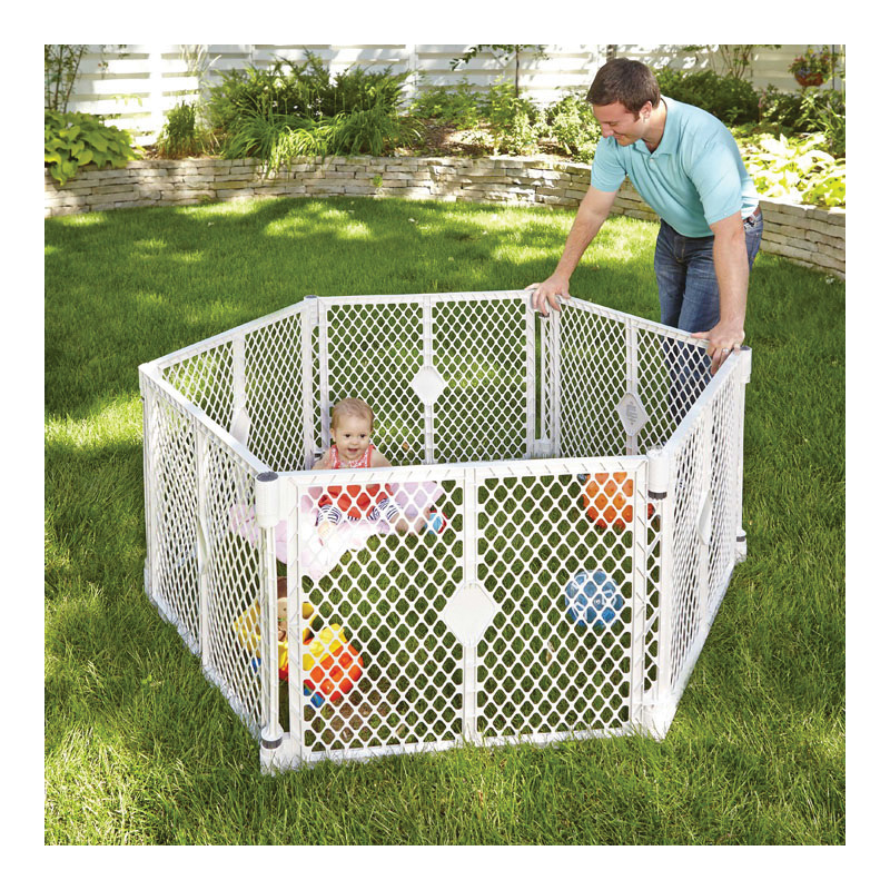 Toddleroo by North States 8666 Portable Play Area, Plastic, Light Gray, 26 in H Dimensions - 3