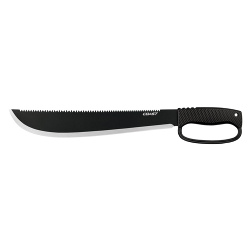 F1400 Utility Machete, 19-1/4 in OAL, 14 in Blade, Stainless Steel Blade, Full Tang, Saw Blade, Nylon Handle