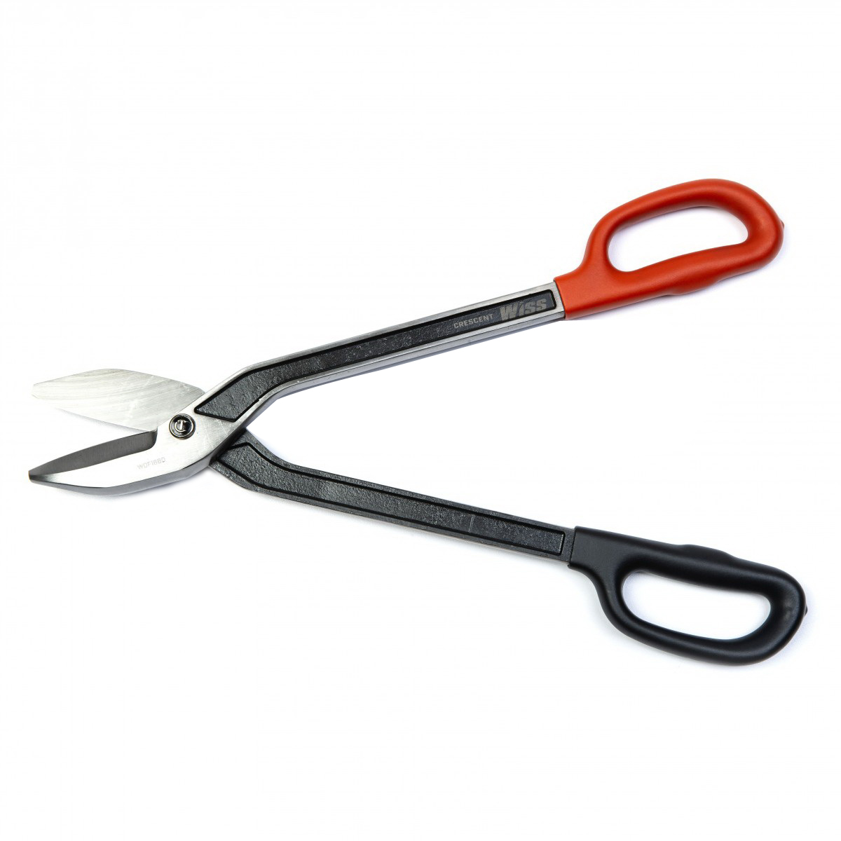 WDF16BD Tinner Snip, 16.57 in OAL, 2-1/4 in L Cut, Long, Straight Cut, Steel Blade, Black/Rawhide Handle